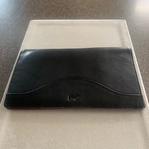 WILL Leather Wallet/Secretary Black outside Brown interior